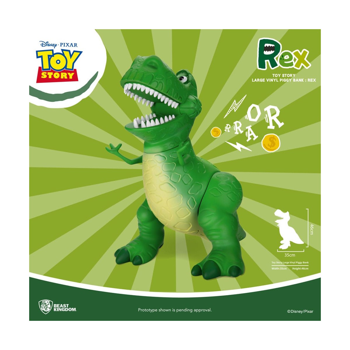 Beast Kingdom Riesenspardose Toy Story - Rex
