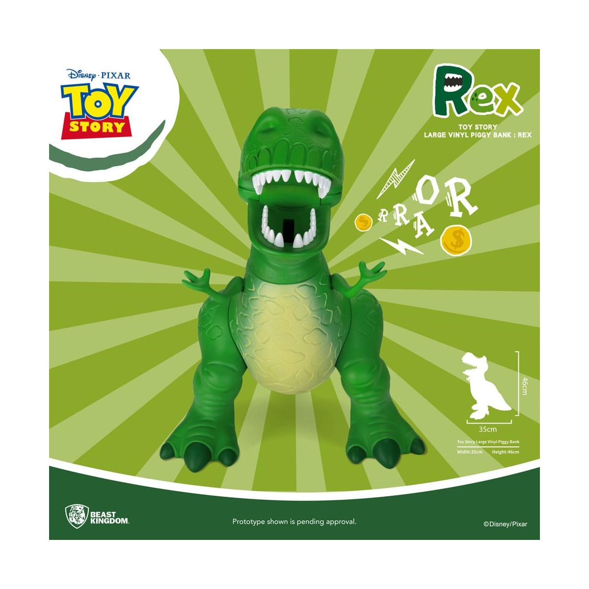 Beast Kingdom Riesenspardose Toy Story - Rex