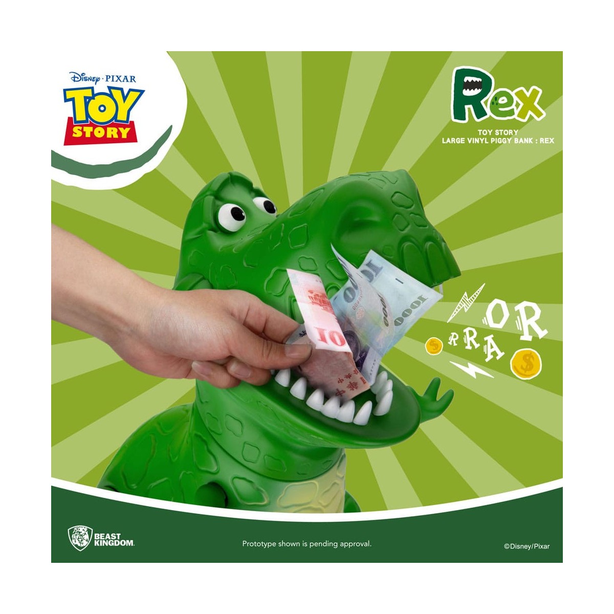 Beast Kingdom Riesenspardose Toy Story - Rex