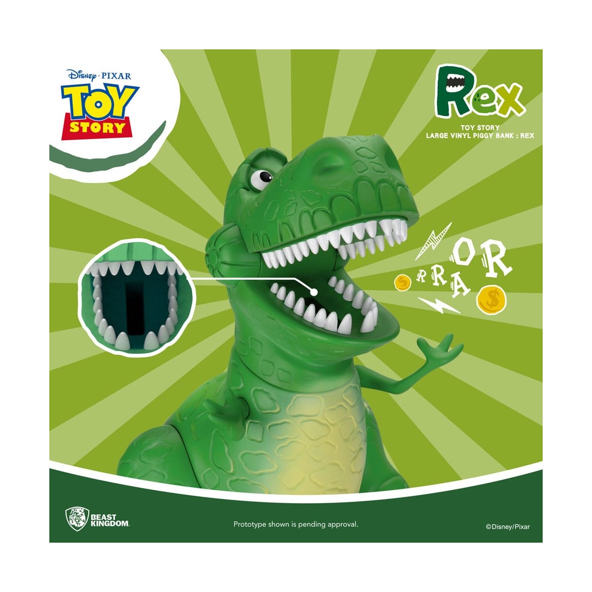 Beast Kingdom Riesenspardose Toy Story - Rex