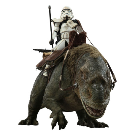 Hot Toys Star Wars - Pack 2 figurines 1/6 Sandtrooper Sergeant & Dewback - Episode IV