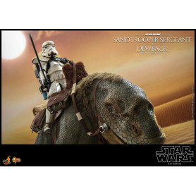 Hot Toys Star Wars - Pack 2 figurines 1/6 Sandtrooper Sergeant & Dewback - Episode IV
