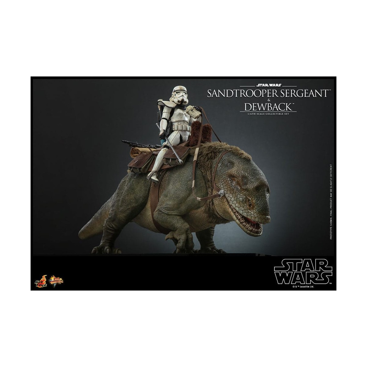 Hot Toys Star Wars - Pack 2 figurines 1/6 Sandtrooper Sergeant & Dewback - Episode IV