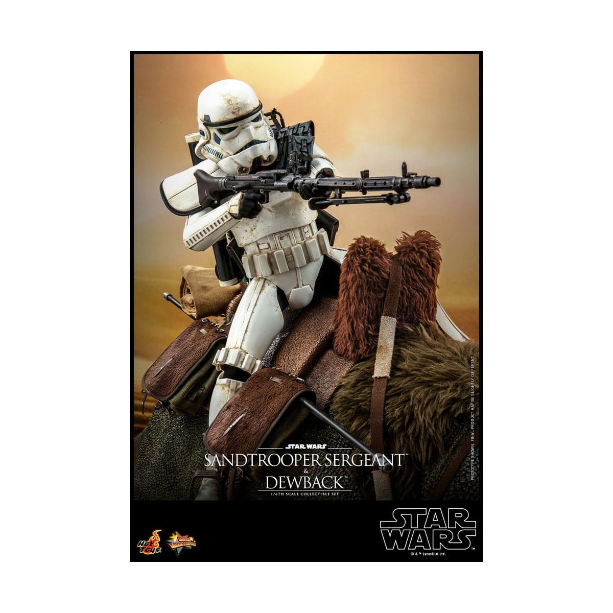 Hot Toys Star Wars - Pack 2 figurines 1/6 Sandtrooper Sergeant & Dewback - Episode IV