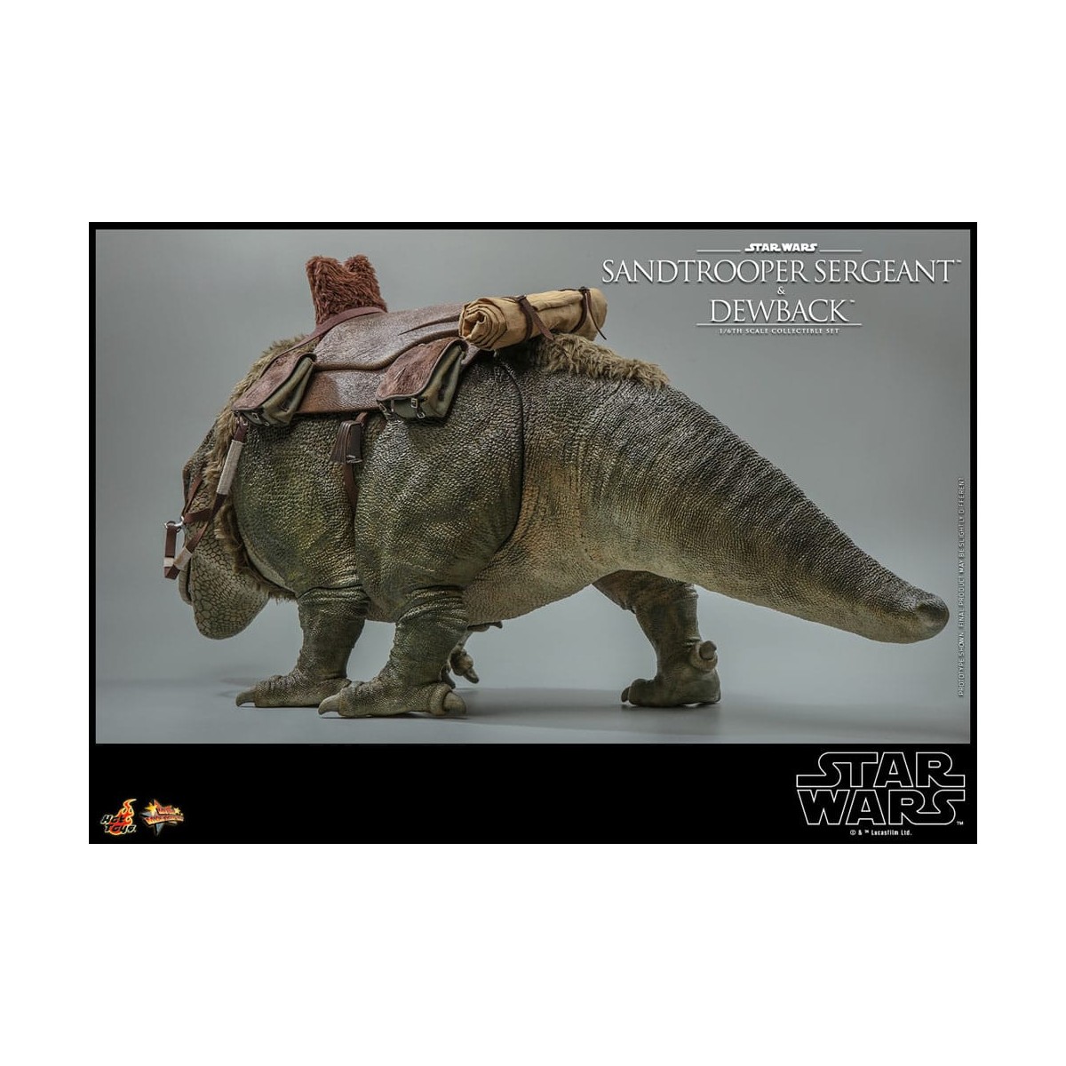 Hot Toys Star Wars - Pack 2 figurines 1/6 Sandtrooper Sergeant & Dewback - Episode IV